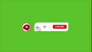YouTube subscribe button green screen with clicks and bell sound effects  NO COPYRIGHT