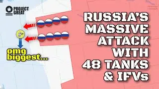Unbelievable. Russia Launched Massive Attack With 48 Tanks & IFVs. Russia Raised Flag At Vodyane.