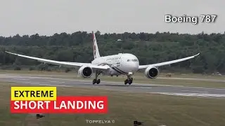 Extreme short landing Boeing 787