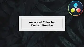 Animated Title Pack ★ DaVinci Resolve Templates ★