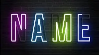 How To Create neon text intro in kinemaster || kinemaster video editing || Name intro