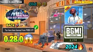 😱Pubg Lite New 0.28.0🤯 Beta Test Update 2024 | Pubg Mobile Lite 0.28.0 Comeback Update 2024 🔥