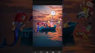POV Pomni and Jax fishing in the sea - the amazing digital circus