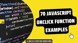 70 JavaScript OnClick Function Examples - JavaScript OnClick Function Marathon