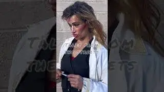 Homeless woman interview
