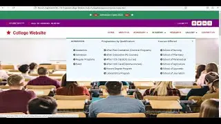 College Website Project using HTML CSS JS Bootstrap