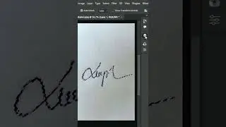 How to make digital signature in photoshop #shorts