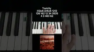 Toxicity System of a down on piano 🎹 tutorial