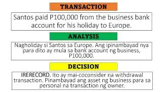 ACCOUNTING EVENTS: Dapat ba irecord o hindi ang isang transaction? TAGALOG EXPLAINED by RDS