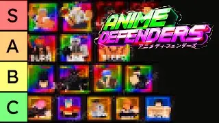 ANIME DEFENDERS INFINITE UNIT TIER LIST! ROBLOX (Best Units Ranked To Worse)