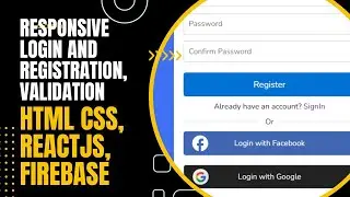 How to make a complete Responsive Login and Signup Form with Google Authentication using HTML CSS