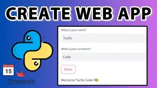 Text Input Widget - Web App with Python Streamlit Lesson 15