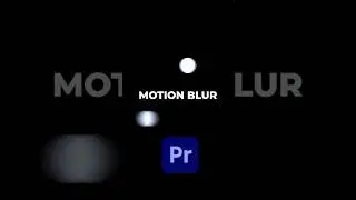 How To Add Motion Blur in Premiere Pro (Video Editing Tutorial) #shorts #videoeditingtutorial