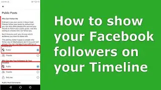 How to activate and show followers on Facebook profile using phone / Facebook follower settings