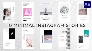 10 Free Instagram Minimal stories template for After effects | GTAMC Vfx | #1