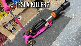 Leaf Blower Powered Scooter!  Top 10 Uses for a Leaf Blower - Number 4