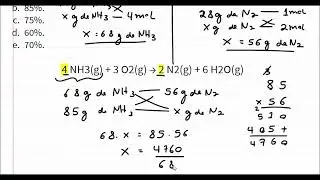 Estequiometria: Rendimento