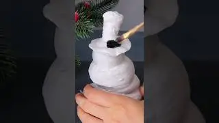 Cute DIY Melting Christmas Snowman