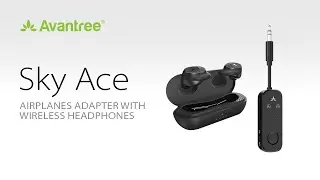 Airplane Ready Headphones - Avantree Sky Ace: Airplane Bluetooth Adapter with Wireless Headphones