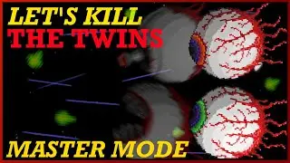 How to EASILY Beat The MASTER MODE Twins in Terraria 1.4!!