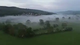 Corwen at Dawn. 5am Sunday May 21st, 2023. The town & River Dee (Afon Dyfrdwy).