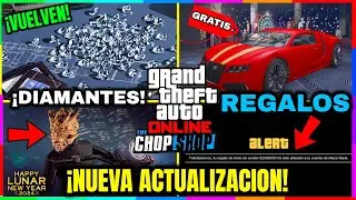 NUEVA ACTUALIZACION de GTA 5 Online! DINERO GRATIS, REGALOS de ROCKSTAR, DIAMANTES y Mucho Más!