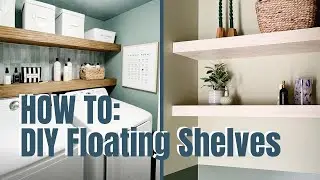 How to Build a Floating Shelf Wood Shelf | DIY Floating Shelf Tutorial | Perkins On Parkway