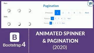 HOW TO CREATE SPINNER IN BOOTSTRAP 4 (2020) | HOW TO SET PAGINATION IN YOUR WEBSITE