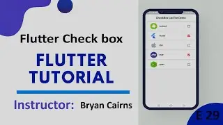 Flutter - 29 Check box | Introduction to Flutter Development Using Dart