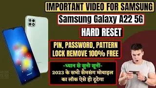 Unlock your Samsung Galaxy A22 5g | Samsung Galaxy A22 Hard Reset & Removing Screen Lock