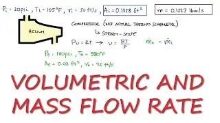 Mass and Volume FLOW RATE in a Compressor in 2 Minutes!