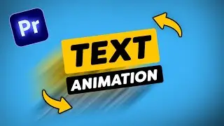 How to Create TEXT ANIMATIONS (Premiere Pro Tutorial)