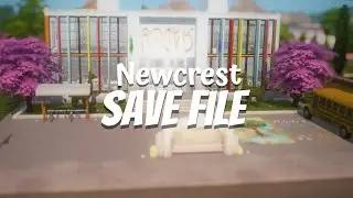 ⭐Застроила Ньюкрест⭐(Квартиры, Школа, Парк Развлечений) - The Sims 4 Newcrest Save File
