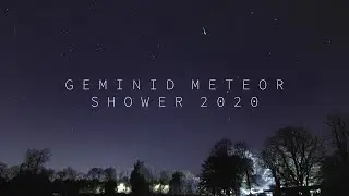 Geminid Meteor Shower 2020 in Real-Time 4K