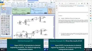 Aspen HYSYS || Example 13.1 and 13.2 : Process Involving Reaction and Separation with Modifation.