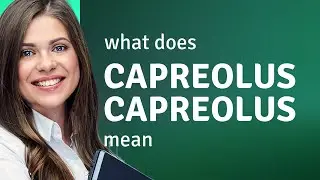 Capreolus capreolus • CAPREOLUS CAPREOLUS meaning