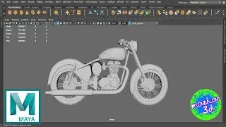 Royal Enfield Bullet 350 3D Modeling | Attaching Engine in Autodesk Maya (हिन्दी / اُردو )