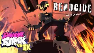 Genocide WITH LYRICS - Friday Night Funkin' VS Ex (Tabi) Mod Cover