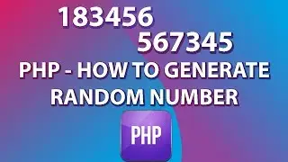 PHP - How to generate random number