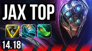 JAX vs DARIUS (TOP) | Rank 5 Jax, 7 solo kills, 12/2/0, Godlike | TR Challenger | 14.18