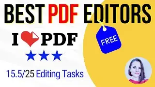 How to Use Free I ❤️ PDF Editor Tutorial & Review || ILovePDF.com