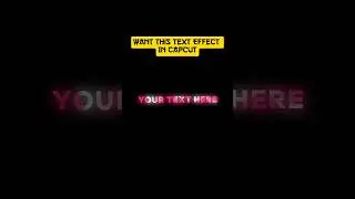 GLOWING COLORFUL TEXT EFFECT 🥶😎 | CAPCUT TUTORIAL | #capcuttutorial #capcut