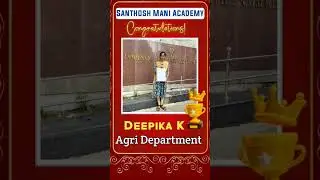 ✨ TNPSC GROUP 4 Achievers ✨ Deepika 🏆 SanthoshMani Academy...#tnpscexam #tnpsc