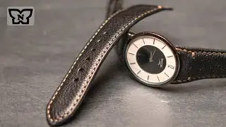 Leather watchband