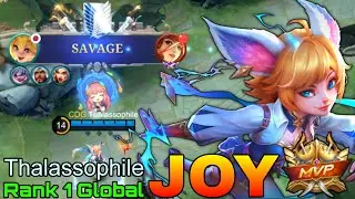 SAVAGE! Joy Perfect Gameplay - Top 1 Global Joy by Thalassophile - MLBB