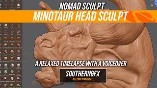 Sculpting a minotaur head | Nomad timelapse