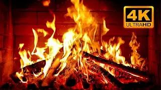 🔥 Cozy Fireplace 4K (12 HOURS). Fireplace with Crackling Fire Sounds. Fireplace Burning 4K