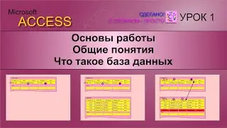 Access урок 1. Основы работы в Microsoft Access, понятие базы данных, основные принципы работы