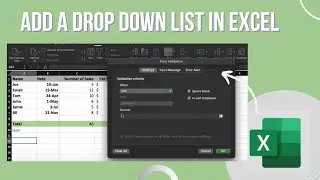 How To Create a Drop Down List In Excel