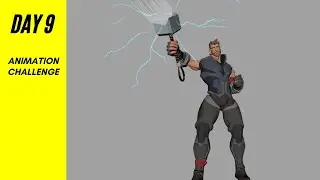 Thor Calls Lightning pt. 2 | 28 Day Animation Challenge - Day 9